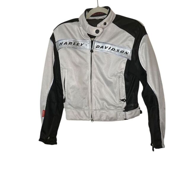Harley-Davidson Women’s Motorcycle Jacket S Black / Silver Reflective - Picture 2 of 8
